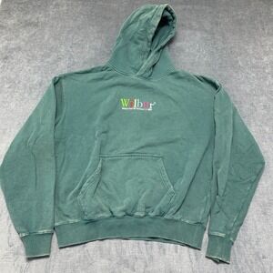 Wilbur Soot 96' OS Version 1.2 Hoodie Mens S Green Fleece Lined Cotton Outdoor